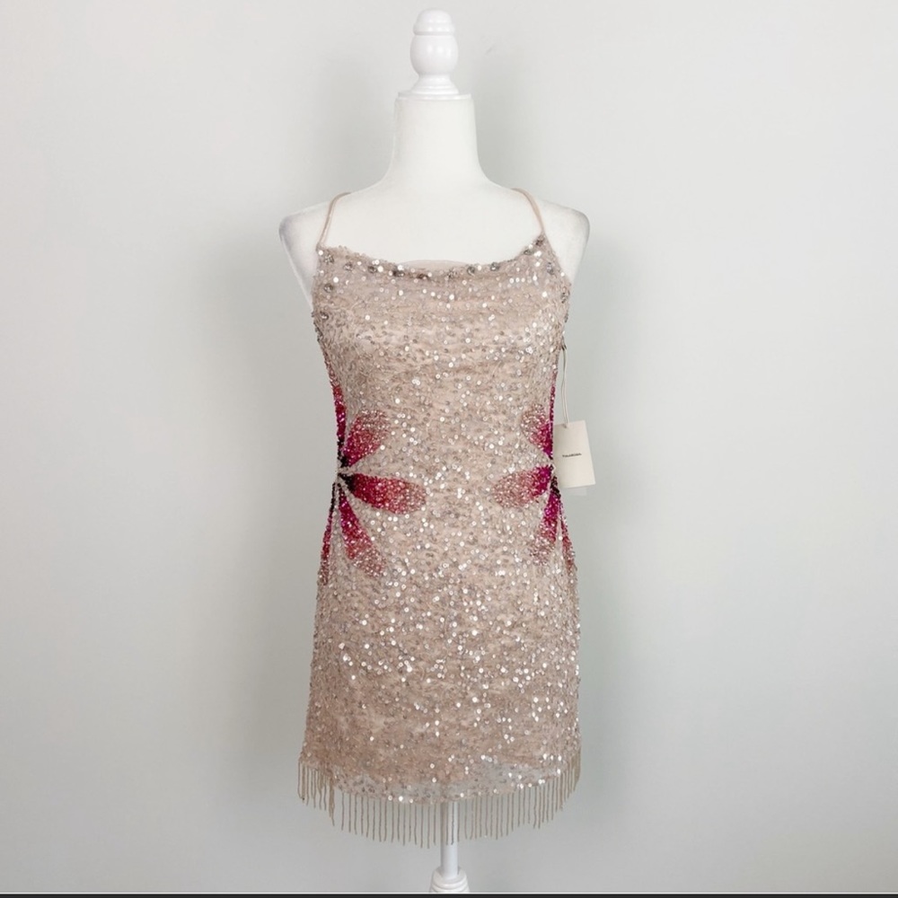 Tularosa Bellini Sequin Dress in Cherry Blossom